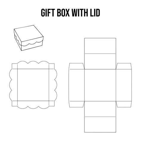 paper box with lid template